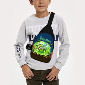 Сумка через плечо детская Рик и Морти 29х17 см сумка слинг для мальчика (02155)