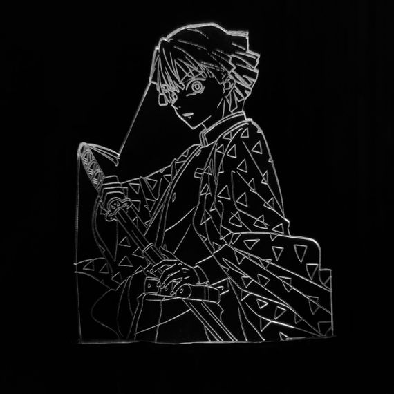 Акриловый светильник-ночник Заницу Агацума белый tty-n001217