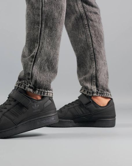 Чоловічі кросівки A-s Forum 84 Low All Black Whitek , В'єтнам 46 29 | Зображення 7