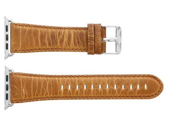 Шкіряний ремінець Primo для Apple Watch 42mm / 44mm / 45mm - Light Brown | Зображення 2