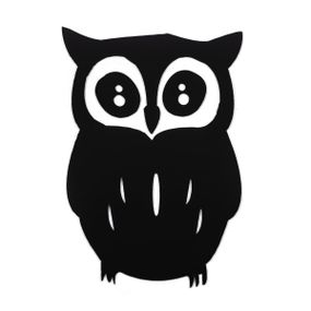 Дзеркальний декор акриловий самоклеючий Сова чорна (D) SW-00002493