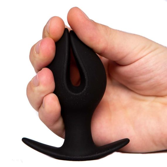 Анальная пробка с лепестками "Лотос" Chisa Black Mont черная, M sexstyle | Зображення 2