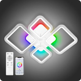 Люстра світлодіодна 517 Xlight RGB з пультом 90Вт Білий (02032)