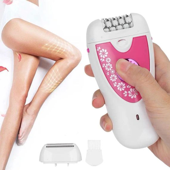 Епілятор VGR V-722 акумуляторний 2 швидкості 32 пінцети з насадками / Бездротовий епілятор | Зображення 2