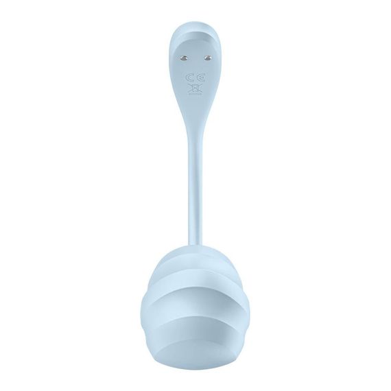Смарт-віброяйце Satisfyer Smooth Petal Connect App Light Blue | Зображення 1