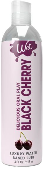 Розпродаж!!! Лубрикант на водній основі Wet Oral Play Black Cherry 118 мл (термін до  11.01.2026)