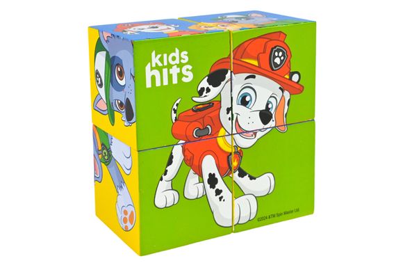 Дерев’яні кубики-пазли KidsHits Paw Patrol, у плівці 10*5*10 см | Зображення 2
