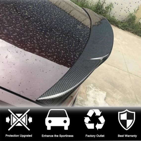 Спойлер (2016-2020, Карбон) для Jaguar XF 2016- рр | Зображення 1