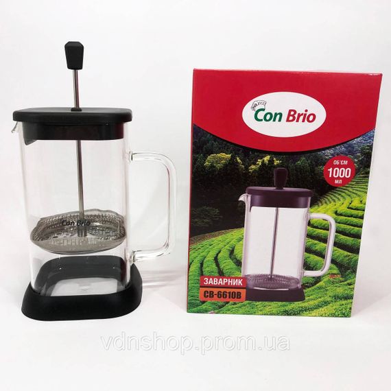 Зручний френч-прес для дому Con, Красивий заварник, Стильний чайник для заварювання BO-74 | Зображення 1