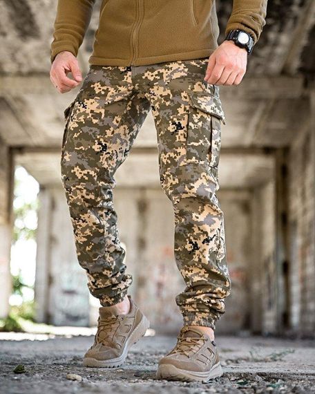 Зимові штани soft shell BANDIT піксель ТР6410