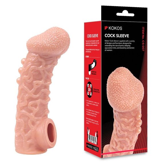 Насадка на член Kokos Cock Sleeve CS 007 M Sex Aura | Зображення 3