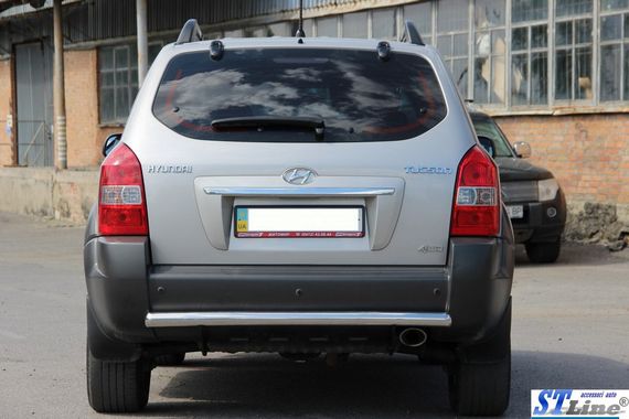 Задня дуга AK002 (нерж.) для Hyundai Tucson JM 2004-2024 рр | Зображення 2