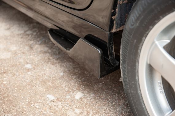 Универсальные накладки на боковые пороги Flap Тип-D (2 шт, черный глянец, ABS-пластик) | Зображення 1