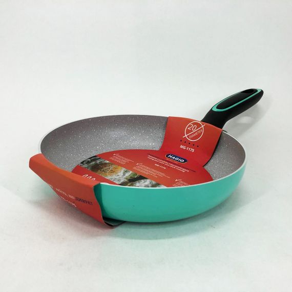 Сковорода Magio MG-1175 з мармуровим антипригарним покриттям 20 см, антипригарна сковорода | Зображення 3