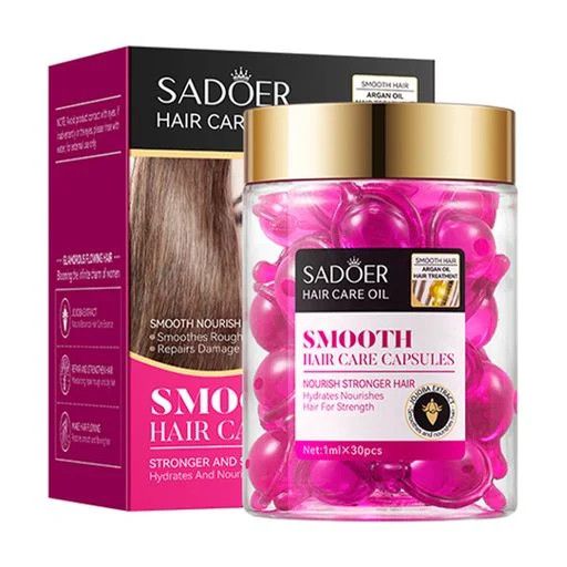 Капсулы для разглаживания волос Sadoer с аргановым маслом и жожоба, 30шт1 мл