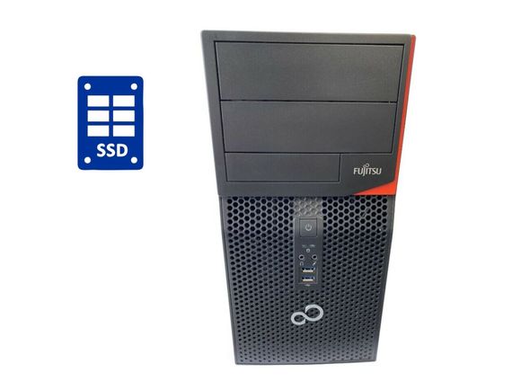 ПК Б-клас Fujitsu Esprimo P556 E90+ Tower / Intel Pentium G4400 (2 ядра по 3.3 GHz) / 4 GB DDR4 / 120 GB SSD / Intel HD Graphics 510 б/в