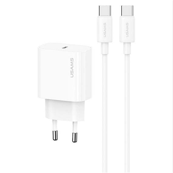 МЗП Usams US-OYXLTZ01 CC226 PD20W + SJ711 60W Type-C to Type-C Yi Series White