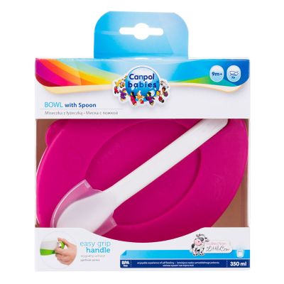 Тарілка дитяча Canpol babies 350 мл Рожева (31/406_pin) | Зображення 4