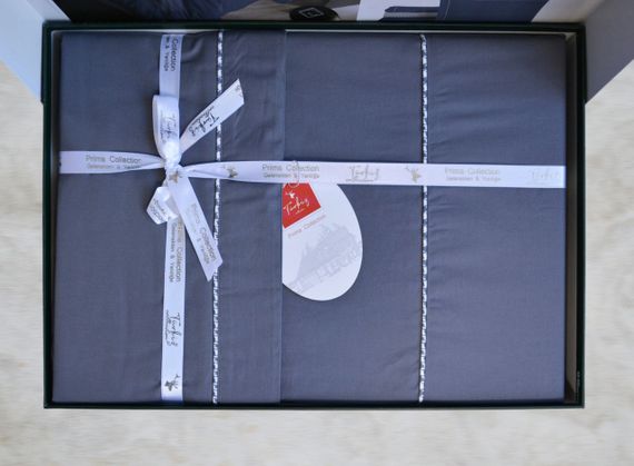 Постельное белье Turkiz Ranforse Prima 200 х 220 см Kalamaki Grey | Зображення 4