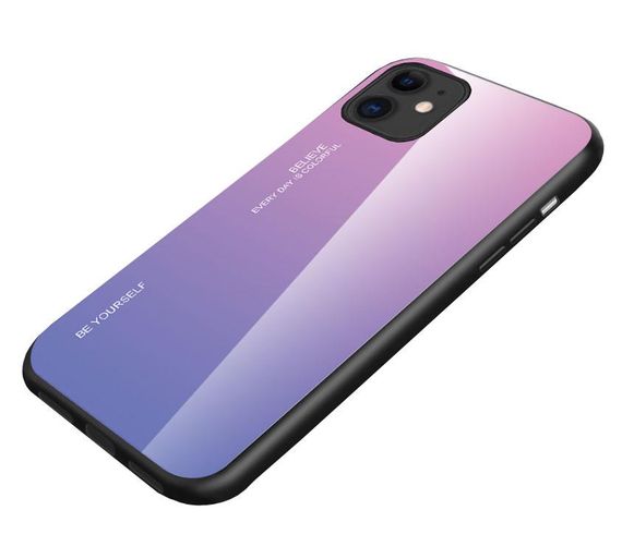Чохол бампер Primolux Gradient Glass для Apple iPhone 11 - Pink | Зображення 2