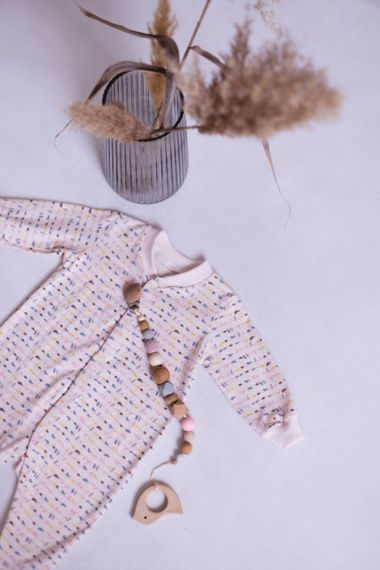 Чоловічки стрейч кулір принт Пташки від 1 до 18 місяців | Зображення 1