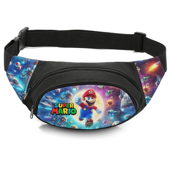 Сумка-бананка дитяча з принтом Super Mario поясна сумка для хлопчика (4555)