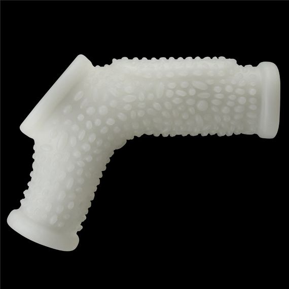 Насадка на член - Vibrating Drip Knights Ring With Scrotum Sleeve White | Зображення 4