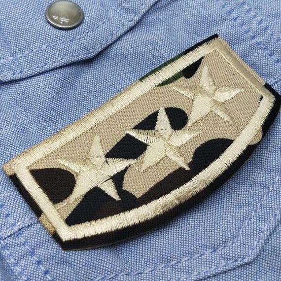Термоаплікація, нашивка на одяг 4х7,5см "U.S.Army" | Зображення 1