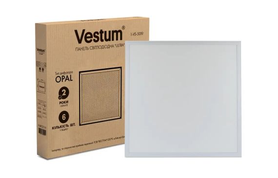 Панель свiтлодiодна LED ULTRA SLIM 40W 600x600 4000K 220V Vestum 1-VS-5019