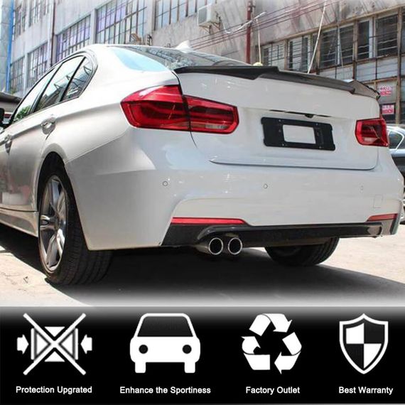 Спойлер M4-Style (для F30/F80, Кований карбон) для BMW 3 серія F-30/31/34 2012-2019 рр | Зображення 2