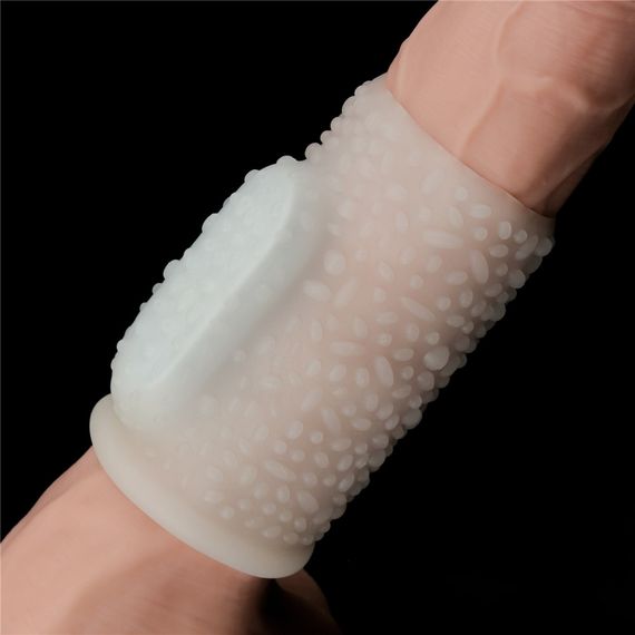 Насадка на член - Vibrating Drip Knights Ring White sexstyle | Зображення 8