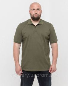 Чоловіча футболка ПОЛО Хакі для ЗСУ, футболка військова Хакі, футболка чоловіча ПОЛО Хакі, футболка ЗСУ