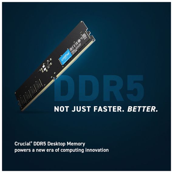 Модуль памяти для компьютера DDR5 32GB 4800 MHz Micron (CT32G48C40U5) | Зображення 1