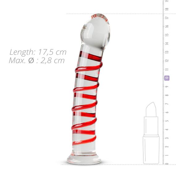 Скляний дилдо Gildo Glass Dildo No.15 Sex Aura | Зображення 3