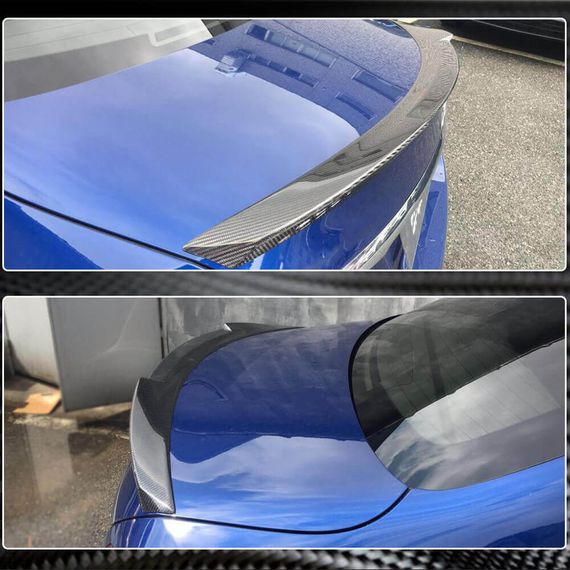 Спойлер V6 (для SD 2015-2021, Карбон) для Mercedes C-сlass W205 рр | Зображення 4