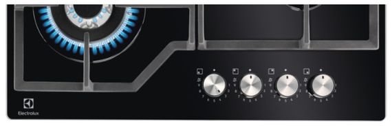 Варочная поверхность Electrolux газ на стекле KGG64362K | Зображення 1