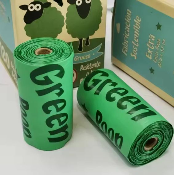 Упаковка пакетів для прибирання за тваринами Green Sheep біорозкладні 15х8 шт | Зображення 6