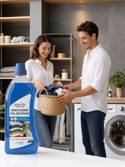 Засіб гель для прання білих темних кольорових речей універсальний Farmasi Smart Life 1000 мл | Зображення 7