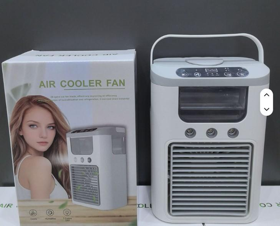 Вентилятор охолоджувач 3в1 Air Cooler Fan 1346 з USB-живленням, зволоженням та LED-підсвічуванням | Зображення 1