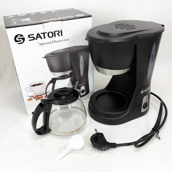 Електрокавоварка крапельного типу Satori SCM-600-PBL 650 Вт, Крапельна кавоварка з автовідключенням XP-13 | Зображення 4