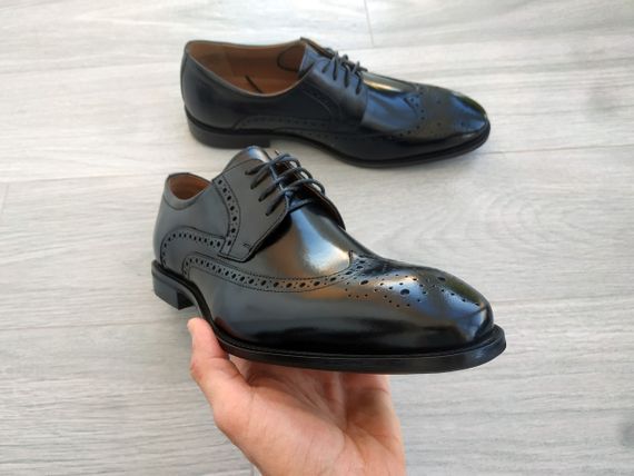 Шикарні чорні броги Sensor 39 розмір | Зображення 1