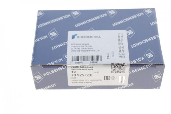Вкладыши коренные Mercedes Benz OM356 OM357 OM364 OM366 +0.25  78925610 | Зображення 2
