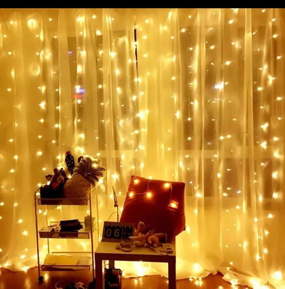 Гірлянда-штора тепла біла 3х2м, 150 LED від мережі XPRO (46876-91018_161) | Зображення 5