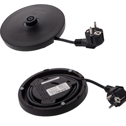 Електрочайник 1,7л 2000W скло (диск) чорний MR-061-BLACK Maestro | Зображення 4