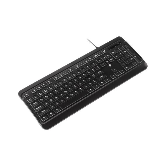 Клавіатура 2E KS120 White backlight USB Black (2E-KS120UB) | Зображення 5