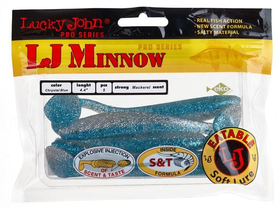 Виброхвосты съедобные LJ Лаки Джон Pro Series MINNOW 4.4in (11.10)/T05 5шт. | Зображення 1
