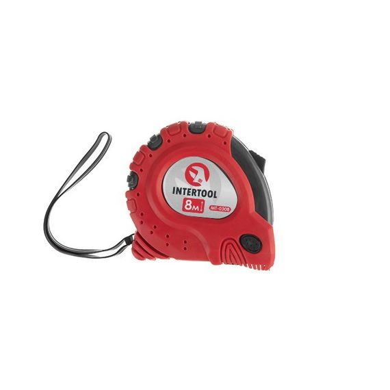 Рулетка з фіксатором 8 м "Супер Магніт" INTERTOOL MT-03081 | Зображення 1
