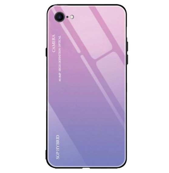 Чехол бампер Primo Gradient Glass для Apple iPhone 7 / iPhone 8 / SE 2020 / SE 2022 - Pink | Зображення 1
