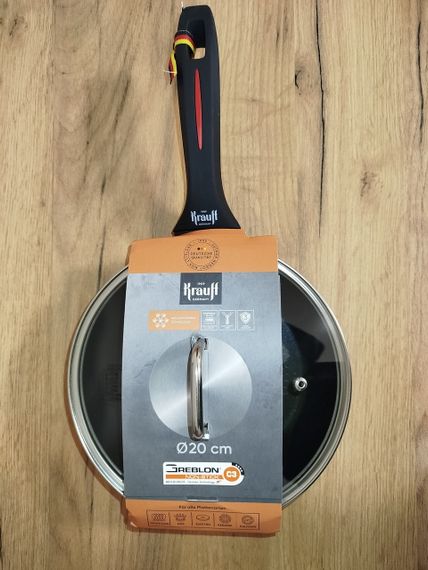 Сковорода антипригарна з кришкою Krauff Smart Fry 20 см 88-222-113 алюмінієва для всіх плит | Зображення 6