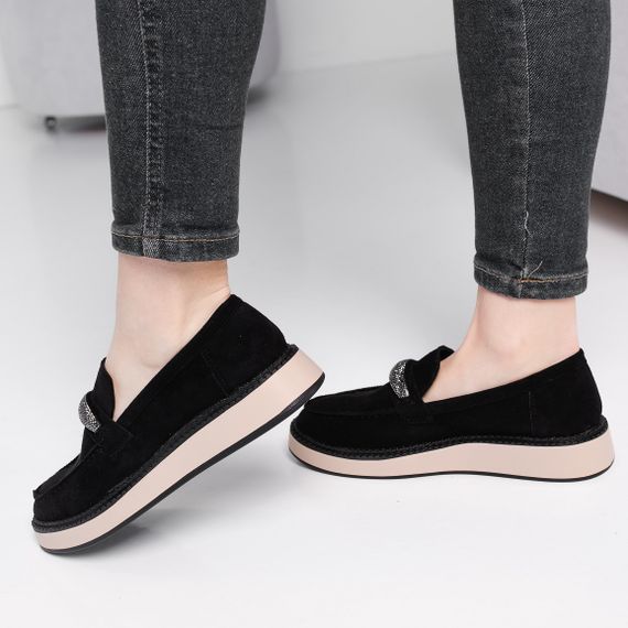 Лоферы женские Fashion Juliet 3916 39 размер 25 см Черный | Зображення 3